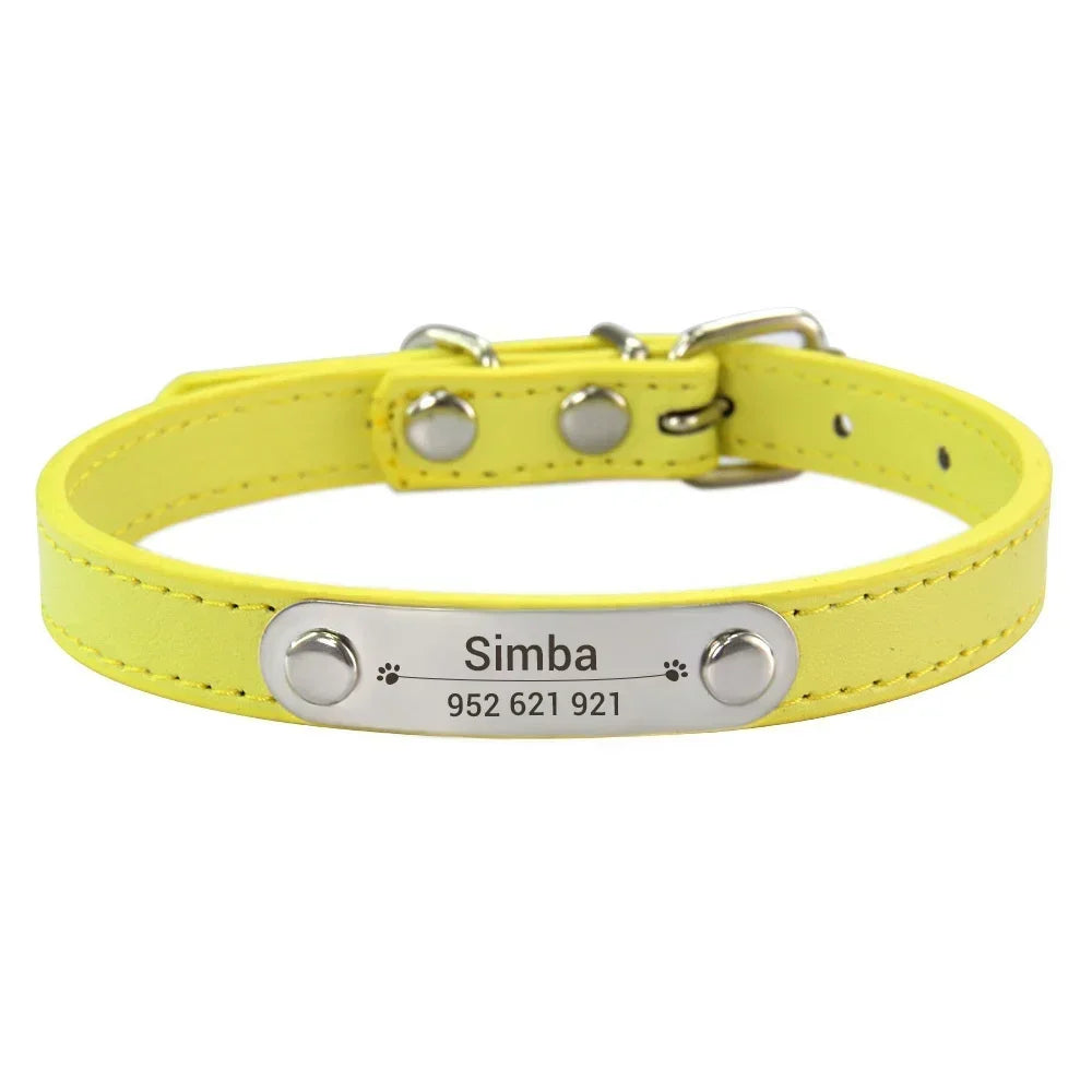 Collier de Chien Personnalisé avec Nom Sculpté