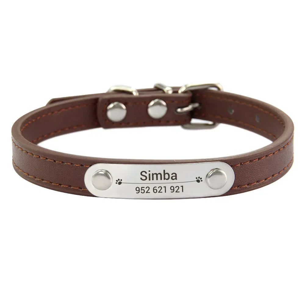 Collier de Chien Personnalisé avec Nom Sculpté
